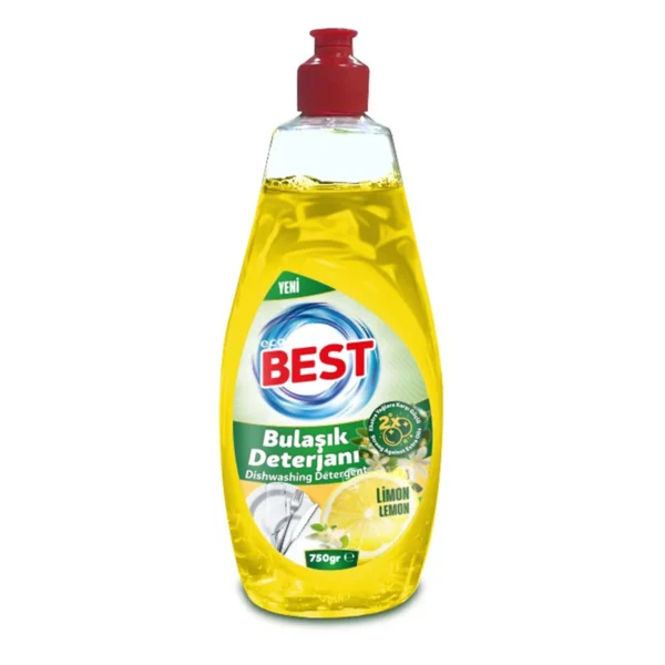 ECOBEST Elde Yıkama Bulaşık Deterjanı Limon 750GR - Görsel 1